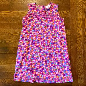 Hanna Andersson Pink Floral Sleeveless Dress w Ruffles Size 140 cm or 10